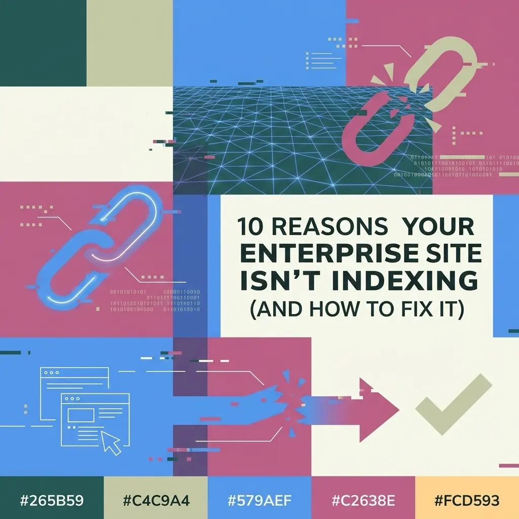 Abstract illustration representing an enterprise site failing to get indexed by search engines