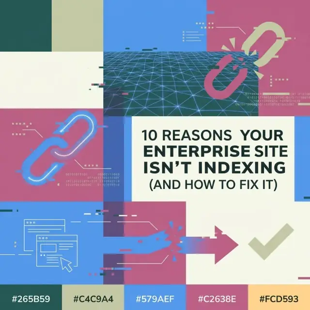 Abstract illustration representing an enterprise site failing to get indexed by search engines