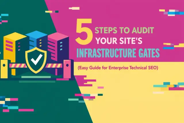 Abstract illustration representing auditing a website's technical infrastructure gates