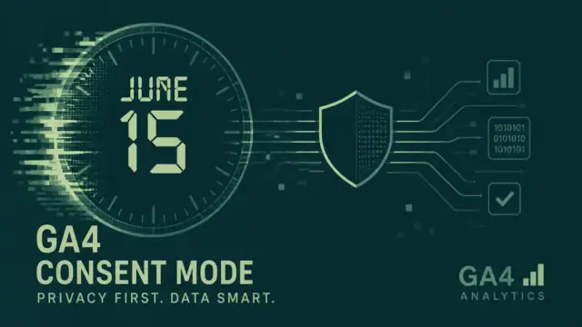 Abstract illustration representing GA4 Consent Mode compliance deadlines