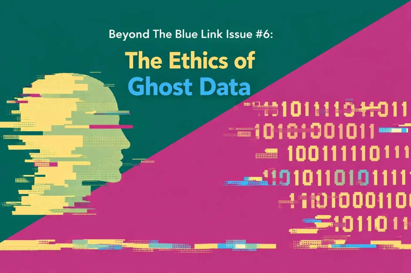 Abstract illustration representing the ethics of "ghost data" collected without clear purpose