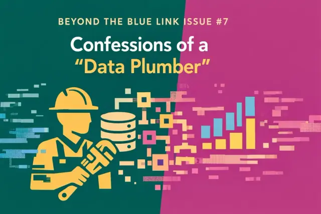 Abstract illustration representing the behind-the-scenes work of a marketing data plumber