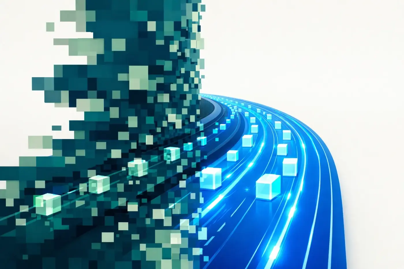 Data highway illustration showing the reporting blind spot solved by Consent Mode v2 implementation.