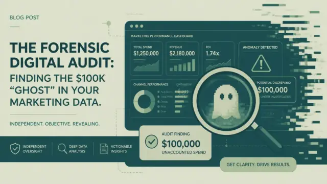 Abstract illustration representing independent GA4 oversight versus agency self-reporting