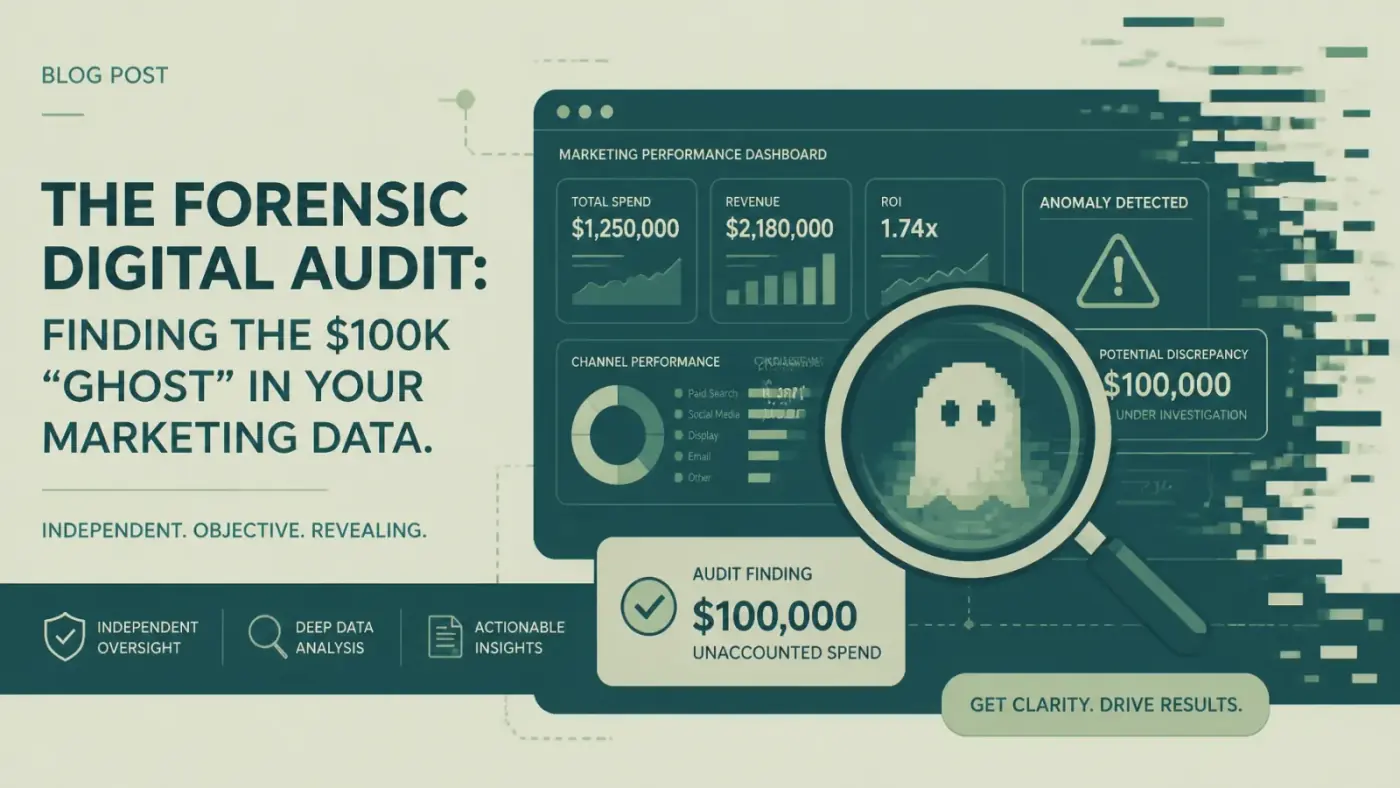 Abstract illustration representing independent GA4 oversight versus agency self-reporting