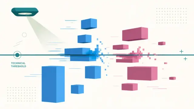 Abstract illustration representing page weight and Core Web Vitals performance thresholds