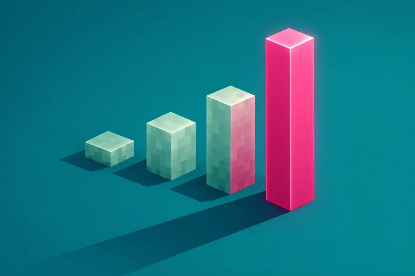 Bar chart visualizing the shift from technical vanity metrics to high-impact sales pipeline growth and ROI.
