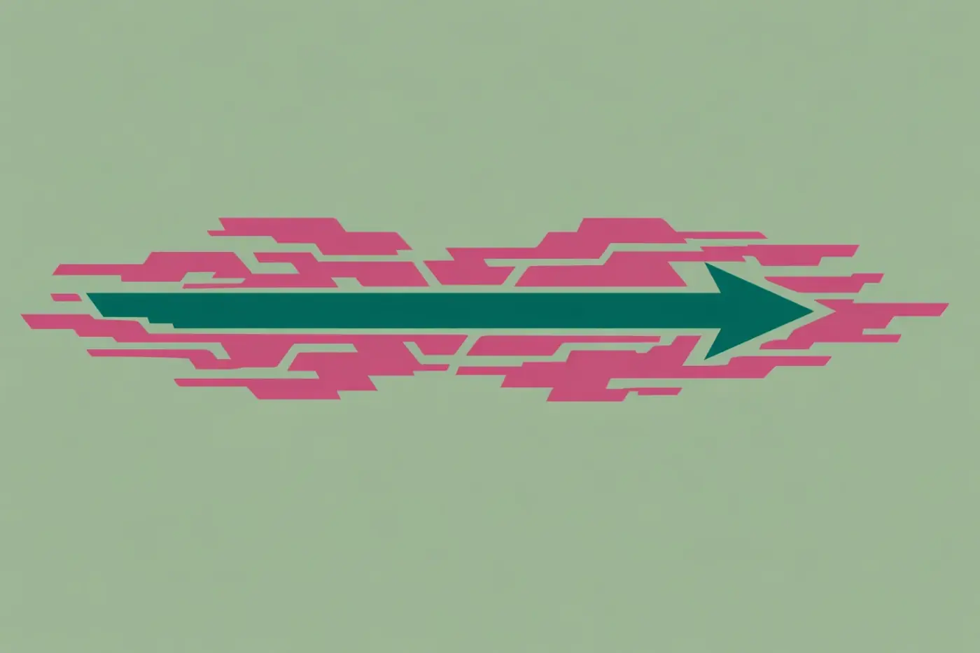 A bold arrow smoothing out digital friction to represent the impact of technical site performance fixes.