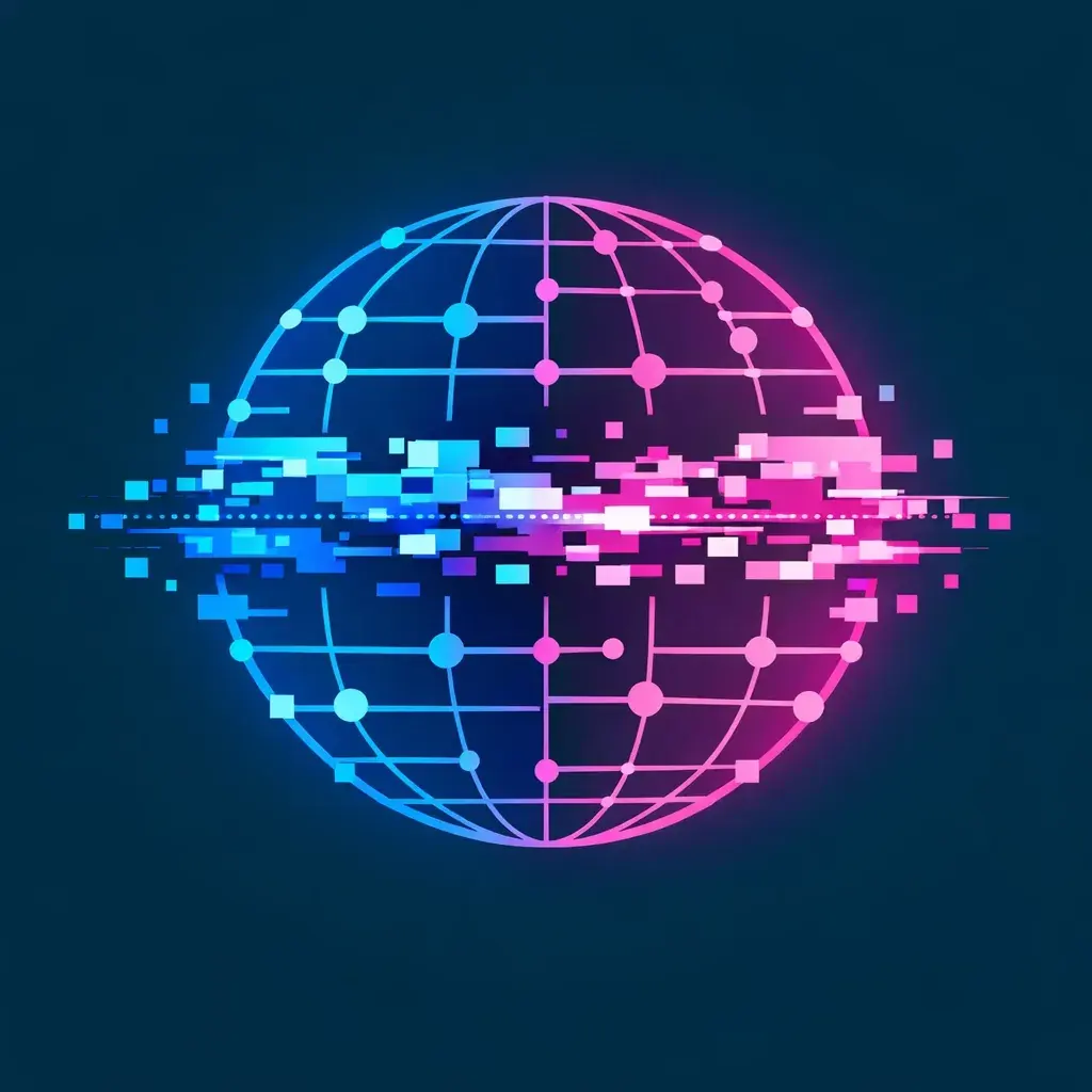 Interconnected data nodes representing predictive analytics models for forecasting buyer intent.