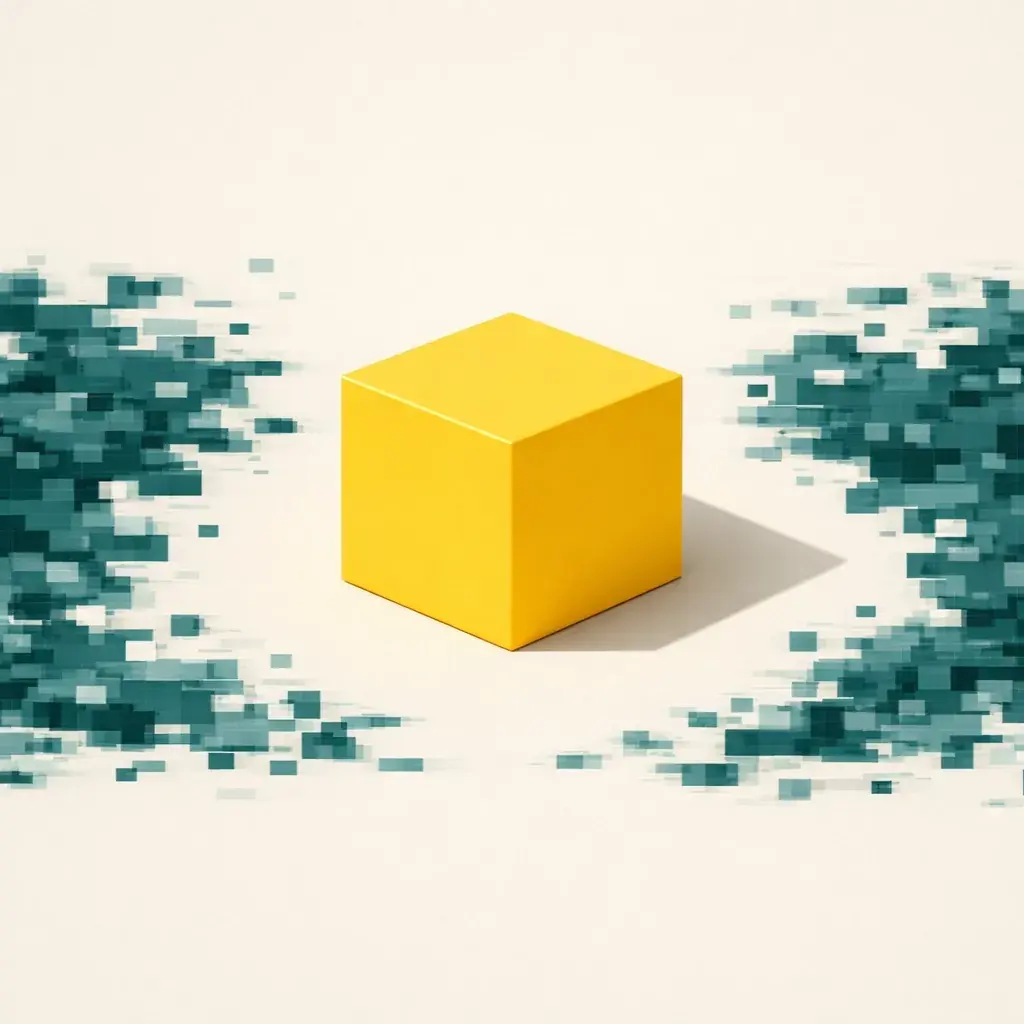 Glowing cube symbolizing high-integrity data and server-side tagging for secure marketing attribution.